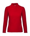 Dames Polo Lange Mouw B&C PWI13 Red